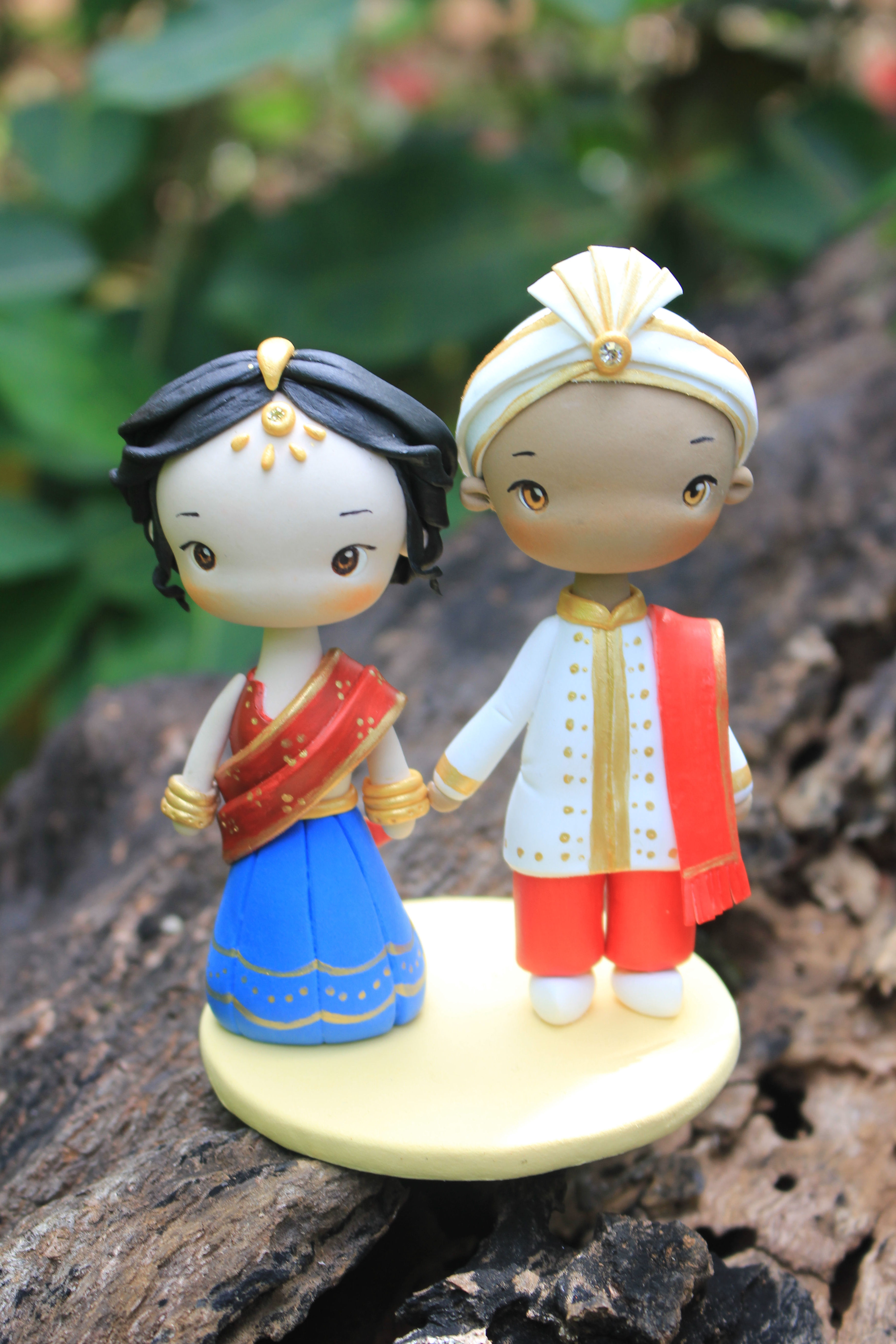 World Cake Topper Indian Wedding Cake Topper