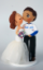 Picture of Toronto Blue Jays wedding cake topper, Baseball fan wedding cake topper