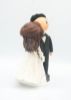 Picture of Jewish Wedding Cake Topper, Cheek Kissing wedding cake topper