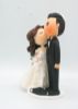 Picture of Jewish Wedding Cake Topper, Cheek Kissing wedding cake topper