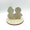 Picture of Wood Japanese Wedding Cake Topper, Kokeshi doll style, Custom Wood Standee cake topper