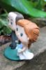 Picture of  Custom Funko Pop Wedding Cake Topper, Gamer Groom and Book Worm Bride Topper