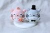 Picture of Grey & Pink Totoro Wedding Cake topper