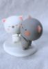 Picture of Mochi Mochi Peach Cat Wedding Cake Topper, Peach and Goma Wedding Couple