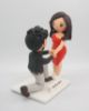 Picture of Proposing Wedding Cake Topper, Engagement Anniversary Gift, On One Knee Wedding Figurine