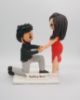 Picture of Proposing Wedding Cake Topper, Engagement Anniversary Gift, On One Knee Wedding Figurine