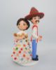 Picture of Traditional Mexican Wedding Cake Topper, Chiapaneco Dress and Poncho Wedding Cake Topper, Maracas & Sombrero