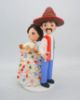 Picture of Traditional Mexican Wedding Cake Topper, Chiapaneco Dress and Poncho Wedding Cake Topper, Maracas & Sombrero