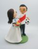 Picture of Soccer Fans Wedding Cake Topper, Custom Gift for Soccer Fans, Soccer Jersey Wedding Cake Topper