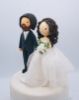 Picture of Biker Wedding Cake Topper, Motorcycle wedding cake topper, Motorbike couple cake topper