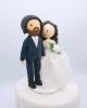 Picture of Biker Wedding Cake Topper, Motorcycle wedding cake topper, Motorbike couple cake topper