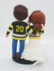 Picture of Pittsburgh Penguins Wedding Cake Topper,  Hockey Fans Wedding Cake Topper