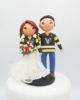 Picture of Pittsburgh Penguins Wedding Cake Topper,  Hockey Fans Wedding Cake Topper