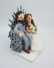 Picture of Game of Thrones Wedding Cake Topper, GoT Inspired Wedding, Iron Throne Cake Topper, Plus Size Couple