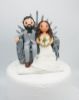 Picture of Game of Thrones Wedding Cake Topper, GoT Inspired Wedding, Iron Throne Cake Topper, Plus Size Couple