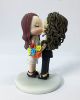 Picture of Lesbian Wedding Cake Topper, Kissing Bride & Bride Wedding Figurine