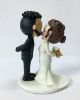 Picture of Gorgeous wedding cake topper, Full Beard Groom Wedding Cake Topper, Kissing Cake Topper