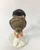 Picture of Kissing Wedding Cake Topper, Mermaid Dress Bride & Grey Suit Groom Cake Topper