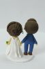 Picture of Classic Wedding cake topper, Nerdy Bride Figurine, Glasses Wife Topper, Unique Anniversary Cake Topper