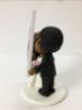 Picture of Ok Cupid Wedding Cake Topper, Dark Brown Wedding Couple, Wedding Gifts for Dating App Couple