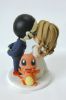 Picture of Kissing Glasses Groom &  Bride Wedding Cake Topper with Charmander Clay Figurine, Wedding Gifts for Pokemon Fans
