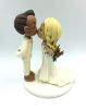 Picture of Chic Vintage Wedding Cake Topper, Kissing Bride & Groom wedding cake topper