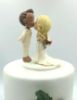 Picture of Chic Vintage Wedding Cake Topper, Kissing Bride & Groom wedding cake topper