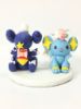 Picture of Shinx & Garchomp Pokemon Wedding Cake Topper, Wedding GIft Ideas for Geeks, Handmade Pokemon Cake Topper