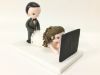 Picture of BTS Fan Wedding Cake Topper, Funny Groom Dragging Bride Wedding Centerpiece, Funny Gifts for BTS Fans, K-Pop Fans Wedding Theme