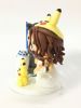 Picture of Star Wars & Pokemon Wedding Cake Topper, Jedi Groom & Pikachu Bride Cake Topper, R2-D2 and Pikachu Clay Miniature