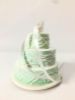 Picture of Custom Mint Wedding Cake With Topper Ornament, 10th Year Wedding Anniversary Gift idea, Mini Wedding Cake Replica