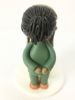 Picture of Dreadlocks wedding cake topper, Afro Bun Groom & Updo Bride Wedding Cake Topper