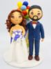 Picture of UP Movie Wedding Cake Topper, Disney Movie Inspired Wedding, Up House with Balloons Wedding Cake Topper