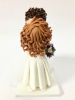 Picture of Lesbian Wedding Cake Topper, Curly Medium Hair Bride & Curly Short Hair Bride Topper, Wedding Gifts for Lesbian Couples