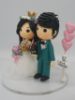 Picture of Bride & Groom With Bunny Wedding Cake Topper, Bunny Lovers Cake Topper, Custom Commission Topper from AI Drawing