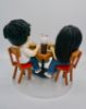 Picture of First Date Wedding Cake Topper, Anniversary Love Cake Topper, 3 stage of Love Topper