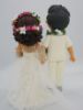 Picture of Hawaiian Themed Tropical Wedding Cake Topper,  Split Dress Bride, Beach Destination Wedding