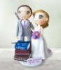 Picture of Harry Potter, Game of Thrones & Lord of the Rings Wedding Cake Topper, Bookworm Clay Figurine 