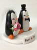 Picture of Mr. & Mrs. Penguin Wedding Cake Topper,  Penguin Wedding Cake Topper, Love Gift for couple