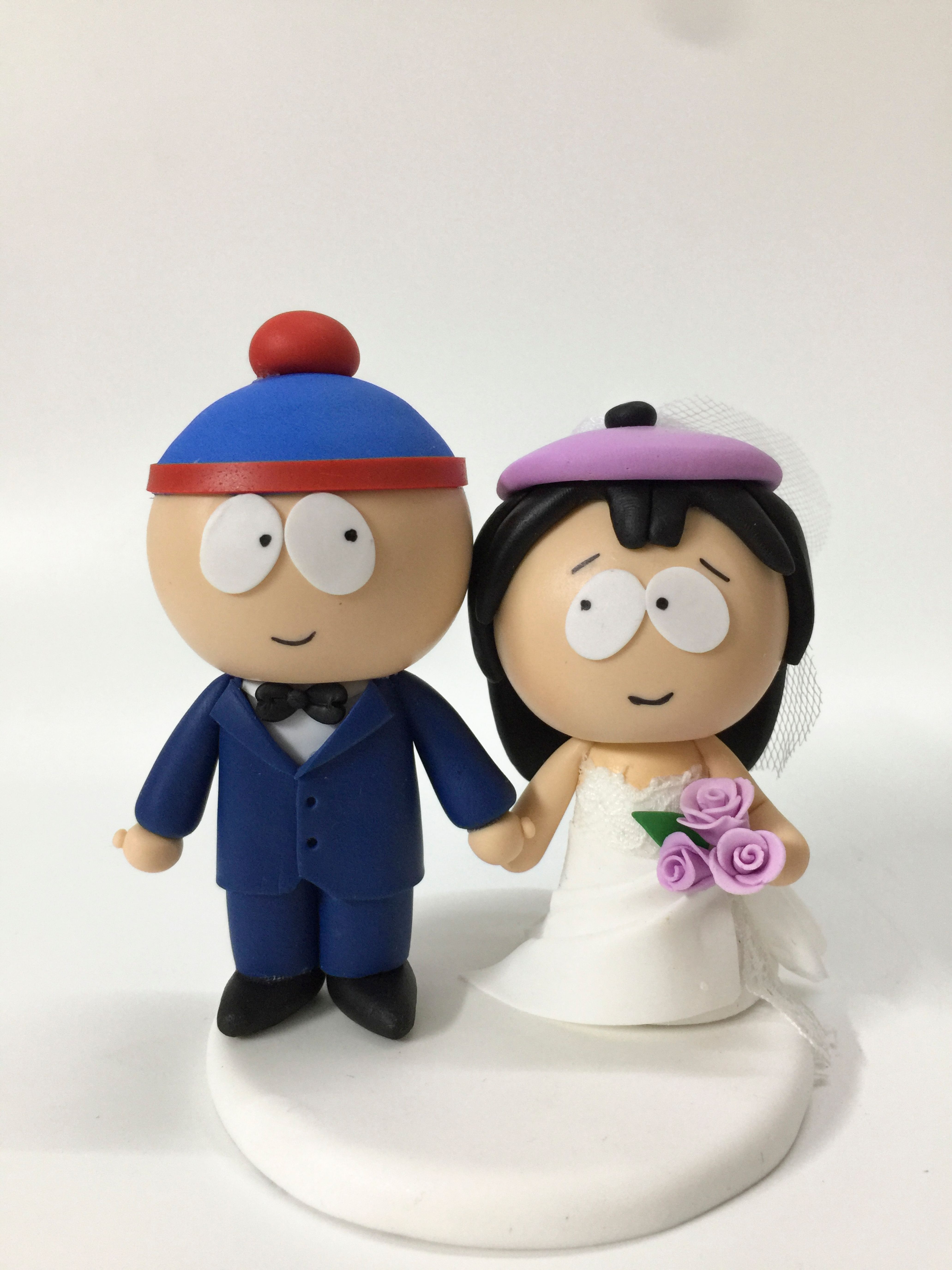 Picture of Stan & Wendy Wedding couple, South Park Wedding Cake Topper, Ideal Gifts for South Park Fans