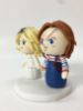 Picture of Chucky & Tiffany Halloween Wedding Cake Topper, Horror Themed Wedding, Halloween Wedding cake topper