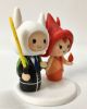 Picture of Finn & Flame Princess Wedding Cake Topper, Adventure Time Wedding Theme, Cartoon Commission Wedding Keepsake