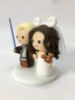 Picture of Jedi Lightsaber Groom & Minnie Mouse Bride with Mickey Pretzel Wedding Cake Topper, Star Wars & Disney Wedding Theme