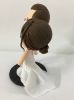 Picture of Animal Crossing Wedding Cake Topper, Bald Head Groom & Low Bun Bride Wedding Cake Topper