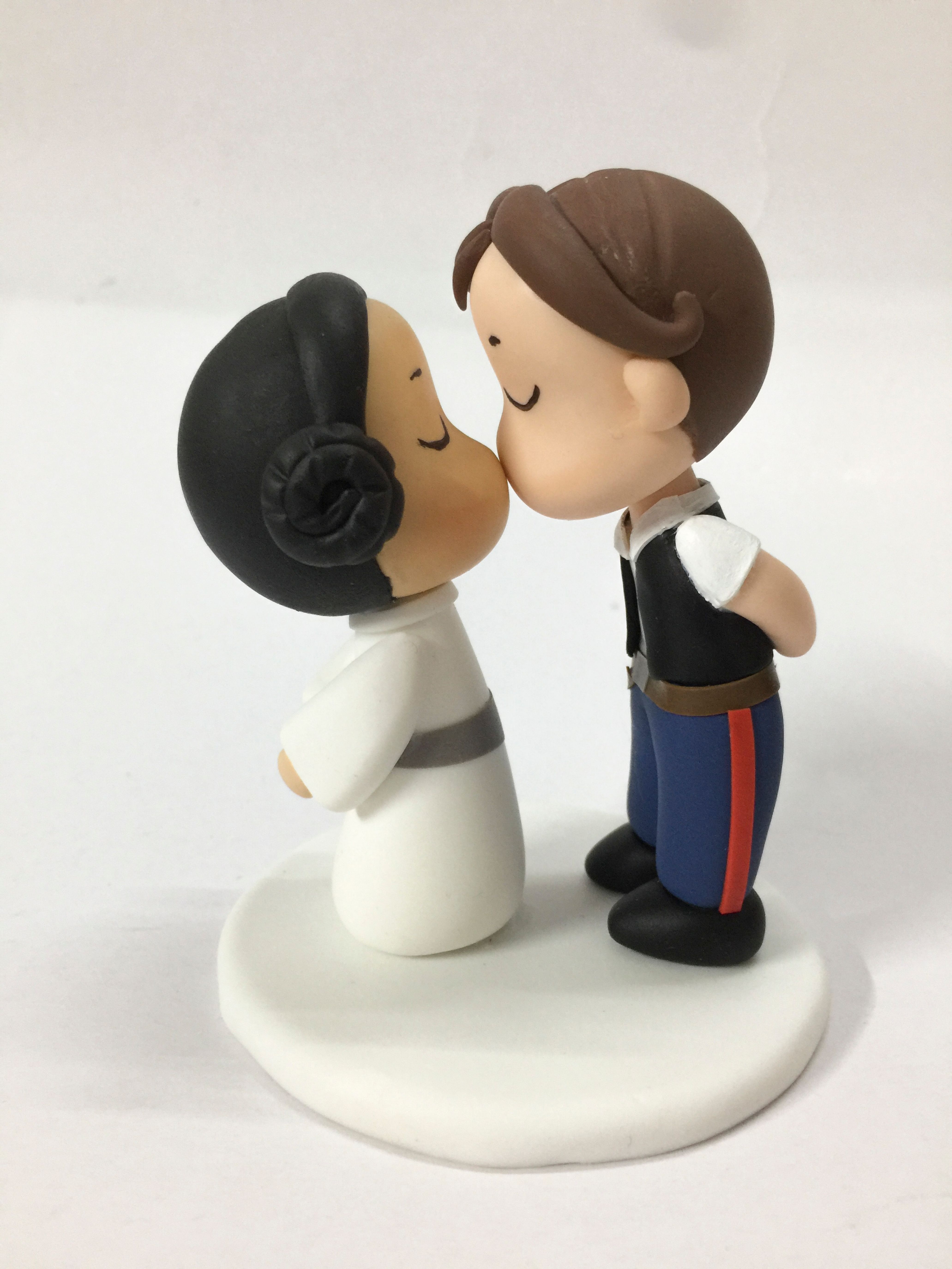 Picture of Star Wars Han Solo & Princess Leia Wedding Cake Topper, Ideal Gifts for Star Wars Fan Wedding