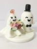 Picture of Ghost Bride & Groom Wedding Cake Topper, Halloween THemed Wedding