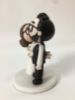 Picture of Han Solo & Princess Leia Wedding Cake Topper, Star Wars Inspired Wedding Cake Decor, salt pepper beard groom