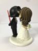 Picture of Star Wars Themed Wedding Cake Topper, Handmade Kissing Engagement Cake Topper