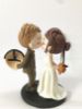 Picture of Friday the 13th & Texas Chain Saw Wedding Cake Topper, Horror Movie Inspired Wedding, Halloween wedding cake topper