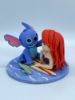 Picture of Princess Ariel & Stitch Wedding Cake Topper, Disney Princess Wedding Theme, Little Mermaid wedding theme